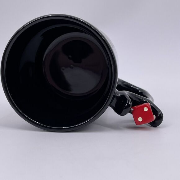 Greektown Casino Coffee Mug w Die Spinner Handle Gambling Slots Poker Chips Dice - Picture 4 of 10